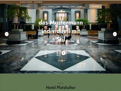 Wordpress Homepage Demo Hotel